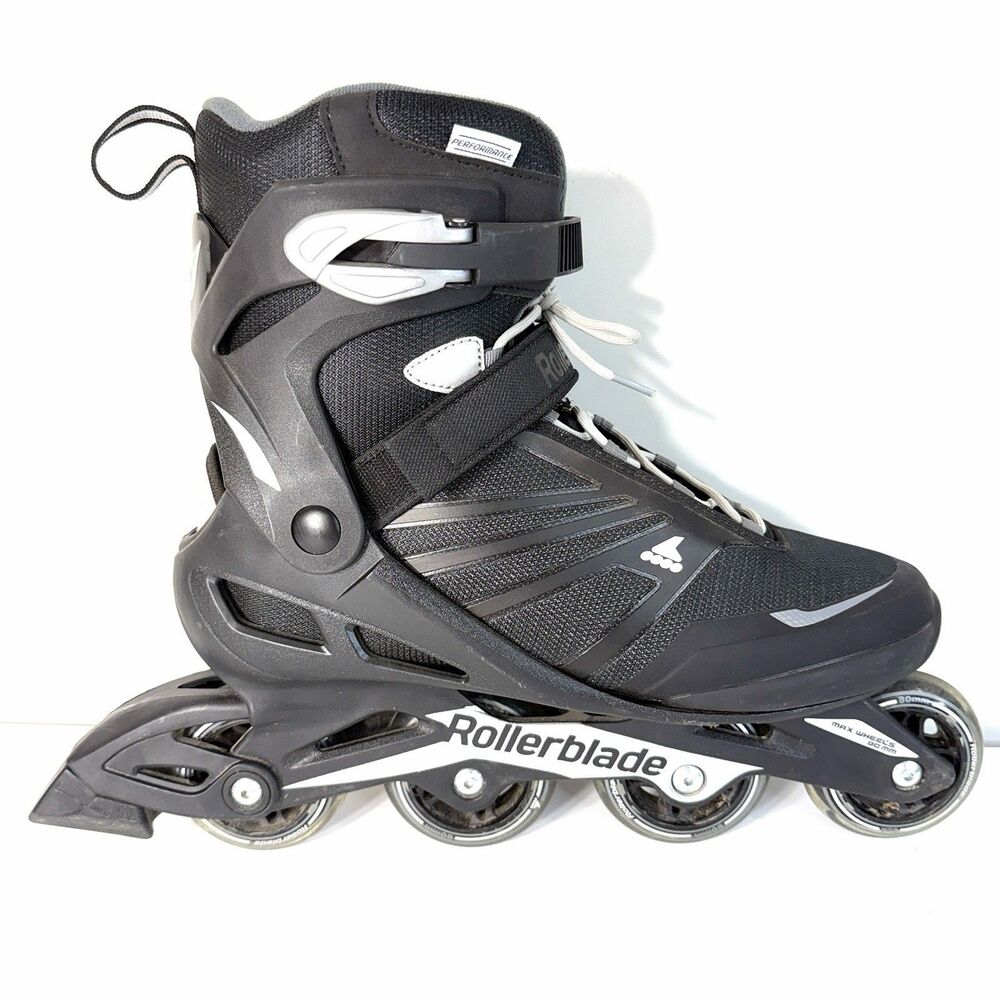 Rollerblade Zetrablade Inline Skates Mens 11 Black Performance Athletic Outdoor